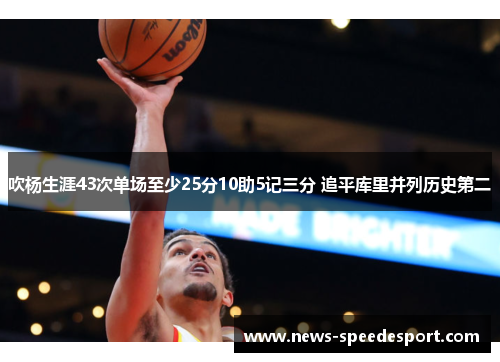 吹杨生涯43次单场至少25分10助5记三分 追平库里并列历史第二